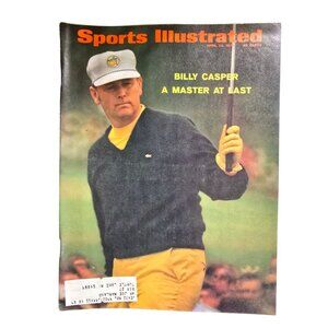 Vintage 1970 Sports Illustrated Magazine Billy Casper Golf Edition Collectible R